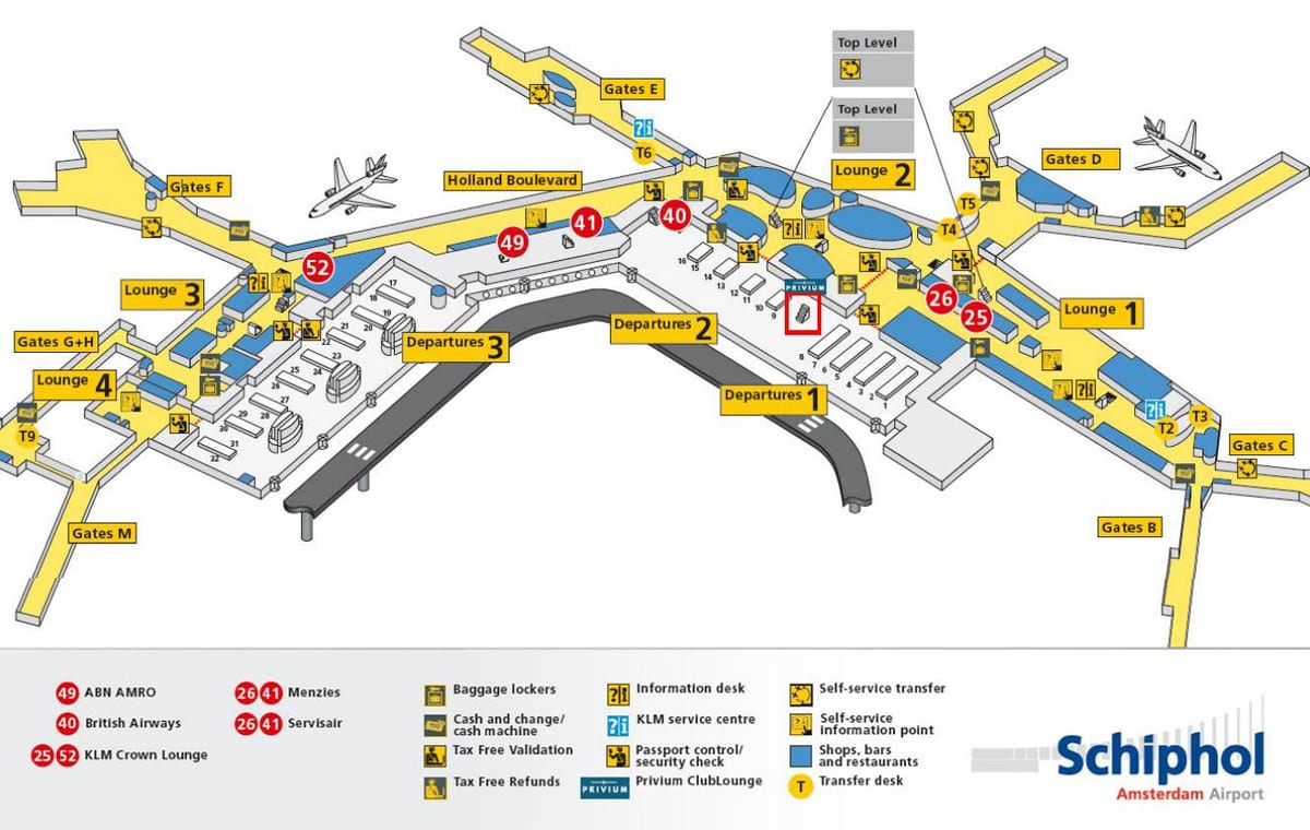 schiphol mapie клм