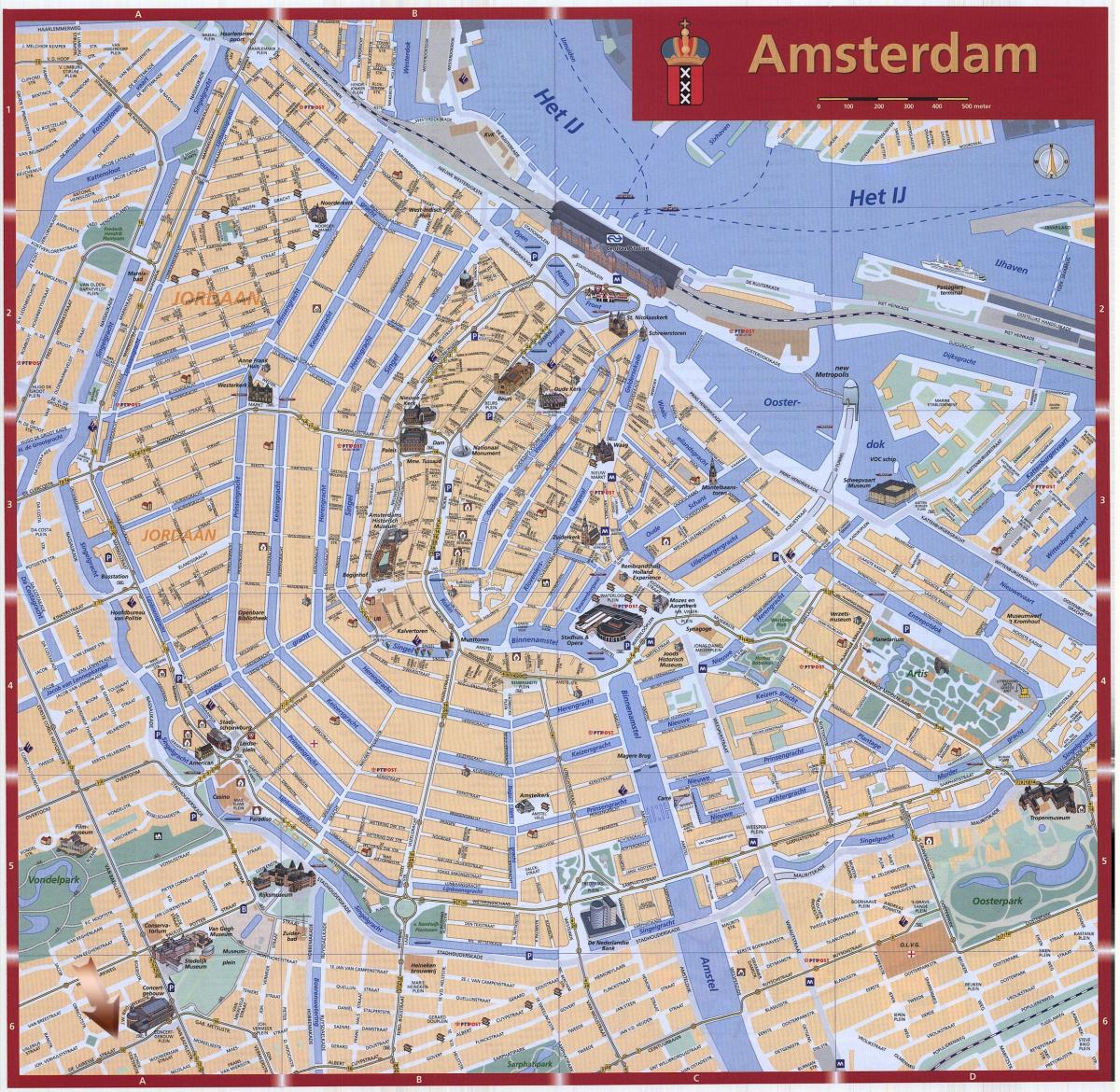 Amsterdam, Holandia mapa