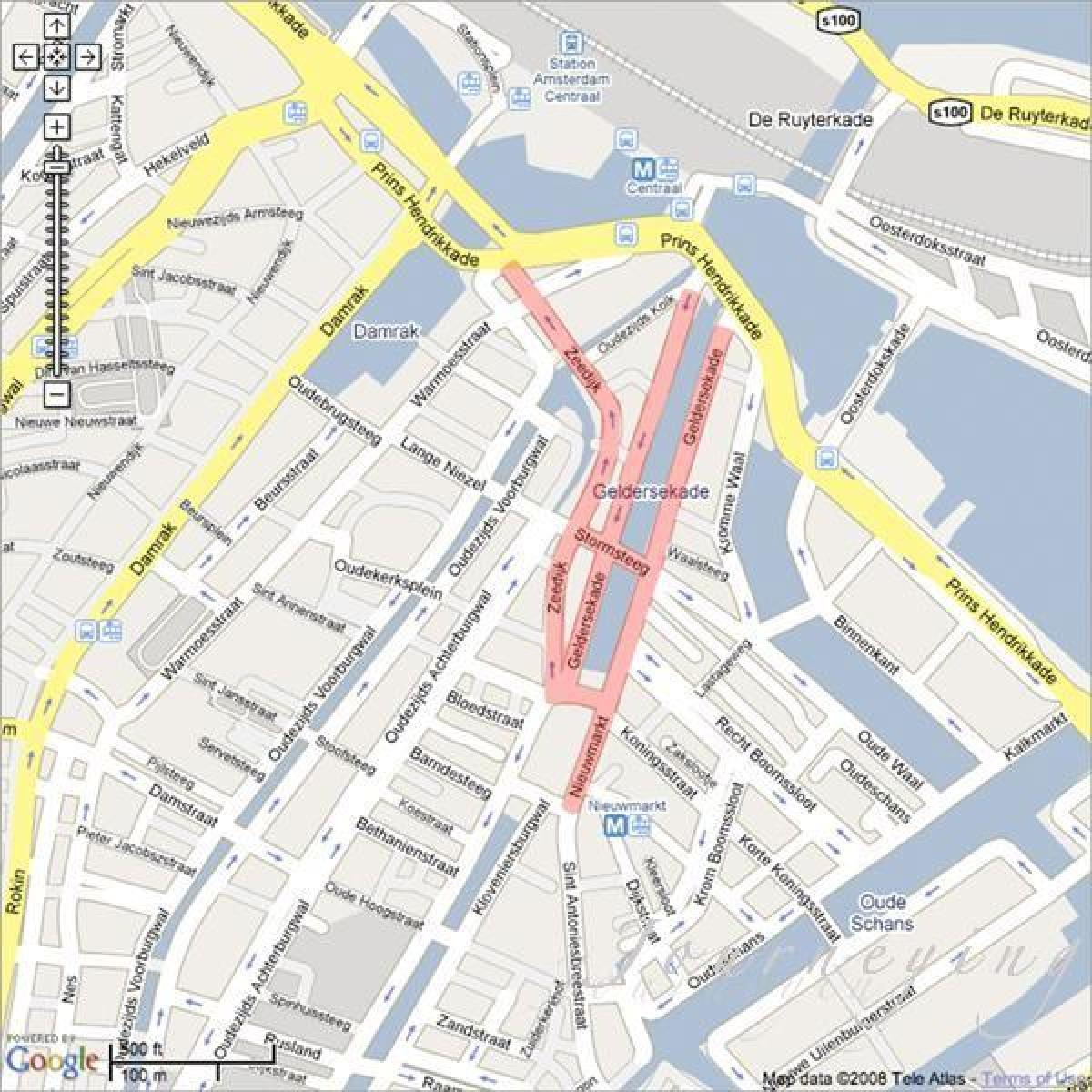 mapa chinatown Amsterdamu