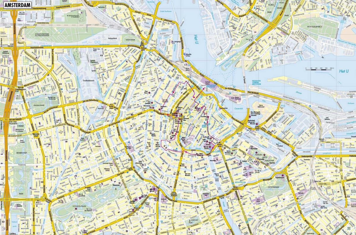 miasto Amsterdam mapa