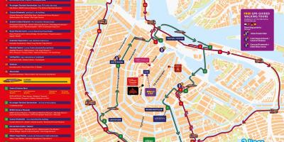 Mapa rejs w Amsterdamie 