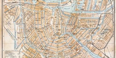 Amsterdam Stare miasto mapa