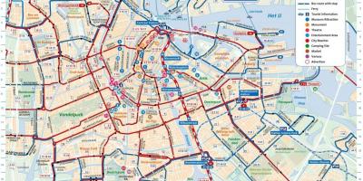 Amsterdam miasto transportowej mapie