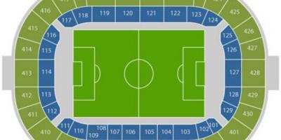 Mapa Amsterdamu fotel Arena 