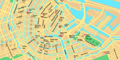Dzielnice Amsterdamu mapie