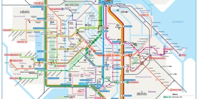 Pociągi Amsterdam mapa
