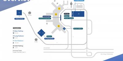 Mapa Schiphol parking