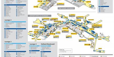 Schiphol mapa transfer do / z lotniska 