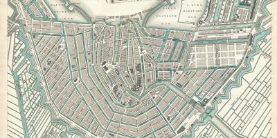 Mapa Vintage Amsterdam